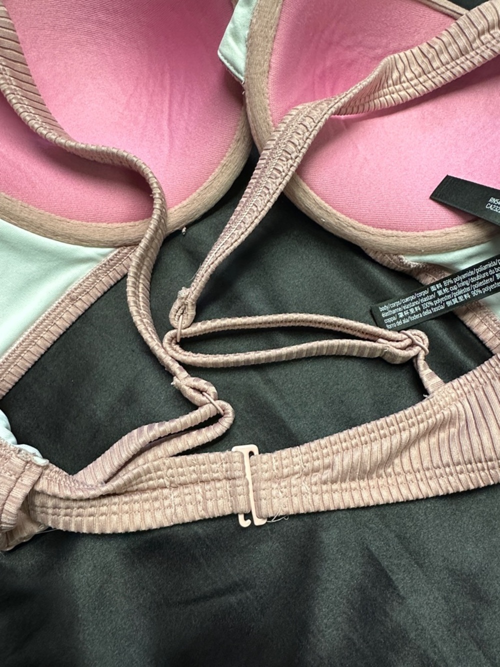 Victoria's Secret Pink Ribbed 2 piece bathing suit - Picture 6 of 9